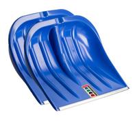 Kadax Snow Shovel, 46 X 39.5 Cm, Snow Shovel Without Handle, Snow Shovel With Zinc Sheet Edge, Plastic Shovel (Set Of 2, Blue)
