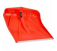 Kadax Snow Shovel, 46 X 39.5 Cm, Snow Shovel Without Handle, Snow Shovel With Zinc Sheet Edge, Plastic Shovel (Set Of 1, Orange)
