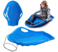 Kadax Snow Sledge For Children, Plastic Sled With Handles And Pull Rope For Sledding, Lightweight Sledge (69 X 94 X 18 Cm, Blue)