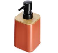 Kadax Soap Dispenser With Pump, Plastic Soap Dispenser With Bamboo Lid For Bathroom And Laundry Room (Pink)