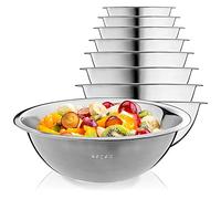 KADAX Stainless Steel Bowl, Large Mixing Bowl, Round Tableware Bowl, Fruit Bowl, Salad Bowl, Vegetables Container, Serving Container for Home, Snack Bowl