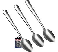 KADAX Stainless Steel Tea Spoon, Set of 3, Minimalist Mocha Spoon, Coffee Spoon, Cake Spoon, Dessert Spoon, Teaspoon Set, Universal Spoon (L: 12 cm, Silver)