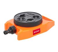 Kadax Static Garden Watering Sprinkler Plastic Abs, Five Watering Functions Sprinkler For Garden Flowers Lawn Sprinkler (Orange)