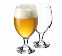 Kadax Stemmed Glasses 400 Ml, Transparent Pint Glasses For Ales, Lagers And Stouts, Large Glassware With Stem (Set Of 2)