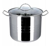 Kadax Stockpot 11 L, Stainless Steel Pot With Glass Lid For Preparing Soups And Stews