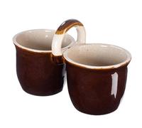 Kadax Stoneware Bowl, Double Serving Bowl With Ceramic Layer, Dishwasher Safe Snack Bowl (1000 Ml X 2)