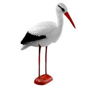 Kadax Stork Garden Figurine, 78 Cm, Plastic, Weather Resistant, Black, Red, White, Garden Decoration, Bird Repellent