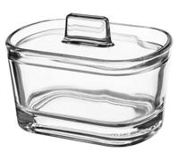 Kadax Sugar Bowl, Glass Sugar Jar With Ergonomic Lid, Transparent Glass Container With Sleek Handle