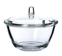 Kadax Sugar Bowl, Glass Sugar Jar With Ergonomic Lid, Transparent Glass Container With Sleek Handle