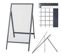 KADAX Throw-through sieve, steel wire, garden sieve, steel sieve, sand strainer, rectangular construction sieve for sand, compost sieves, soil and stones (mesh size 2.0 x 2.0 cm)