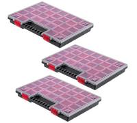 Kadax Toolbox, Plastic, 40 X 30 Cm, 3 Piece Set, Includes Transparent Lid, Small Parts Magazine In Various Sizes, Assortment Box