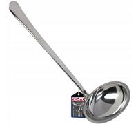 Kadax Universal Stainless Steel Soup Ladle, Cooking Ladle With Comfortable Handle, Kitchen Ladle (L: 25.4 Cm, Silver)