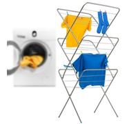 Kadax Vertical Stand Dryer, Folding Airflow Clothes Airer, Drying Length With 20 M Total Drying Area, Compact Drying Rack (Grey)