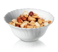 KADAX White Glass Bowl, Round Serving Bowl for Salad and Fruit, Elegant Tableware for Soup, Cereal, Sauce, Dishwasher-Safe Bowl (⌀ 13 cm)