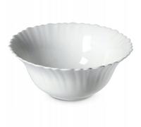 Kadax White Glass Bowl, Round Serving Bowl For Salad And Fruit, Elegant Tableware For Soup, Cereal, Sauce (Diameter 16 Cm, White)