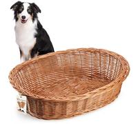 KADAX Willow Dog and Cat Lounger, Pet Bed in Natural Colour, Dog Bed, Cat Basket, Deck Chair for Animals, Pet Bed, Dog Sleeping Area. Resting Basket (20 x 85 x 67 cm)