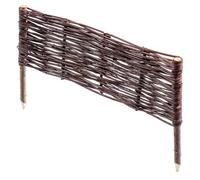 Kadax Willow Flower Bed Border 60 X 30 Cm Wicker For Beds, Garden Paths And Lawn, Natural Border For Flowers And Vegetables