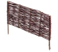 Kadax Willow Flower Bed Border 60 X 40 Cm Wicker For Beds, Garden Paths And Lawn, Natural Border For Flowers And Vegetables