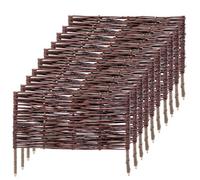 Kadax Willow Flower Bed Border 60X40 Cm Wicker For Beds Garden Paths And Lawn Natural Border For Flowers And Vegetables 10 Pieces