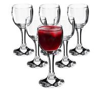 Kadax Wine Glasses, Dishwasher Safe Wine Goblets, Elegant Glasses For Wine, Wine Glass On Long Style (6 X 55 Ml, For Liqueur)