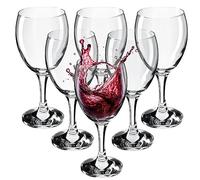 KADAX Wine Glasses, Glass Goblets for Red Wine, 6 x 340 ml, Dishwasher Safe