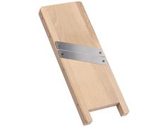 KADAX Wooden Cabbage Slicer, Vegetable Slicer with Sharp Stainless Steel Blades, Onion Slicer, Cabbage Slicer, Cabbage Grater, Rasp, Carrot Grater, Wooden Kitchen Slicer (2 Blades), Brown