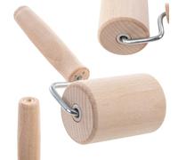 KADAX Wooden Rolling Pin, Small Kitchen Utensil for Rolling Out Pizza Dough and Pastry, T-Shape Rolling Pin with Handle, Baking Accessory