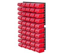 Kadax Workshop Wall Shelf, 58 X 78 Cm, Storage System Made Of Robust Plastic, Uv-Resistant Workshop Shelf, Expandable Wall Plates