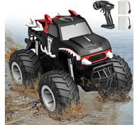 KADAYAYA Remote Control Car 1:16 RC Monster Truck for Kids6 7 8 9 Years 2.4GHz 4WD Water Proof Crawler With 2 Rechargeable Batteries All Terrain Amphibious Hobby RC Vehicle Gift for Boys 7-9 Years Old