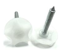 KADco® 2 x M8 Headboard Bolts Screws with Fitted Washers Fixings for Divan Ottoman Beds (M8 x 50mm)