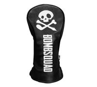 Kaddie Limited Krave Bomb Squad Exclusive White Flag Driver Headcover - Luxurious Leatherette & Faux Mohair for Ultimate Club Protection