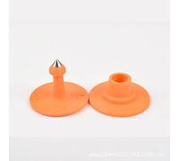 KaDdu 100PCS Livestock round digital ear tags, pig ear tags, suitable for sheep, pigs, cattle and cattle with words to prevent falling off ear tags 0-100 orange