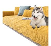 KaDdu Backing And Armrest Sold Separately Furniture Protective Cover Backrest Couch Slipcover Pet Anti-slip Sectional Sofa Throw Cover Pad For Our Sectional Couch,A Bench And A Chair 43 * 43in yellow
