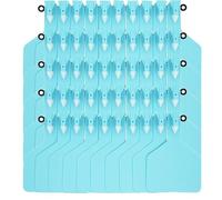 KaDdu Blank Ear Tags for Cattle Ear Tags Livestock Ear Tags for Cows Hogs Sheep, 50 Pieces 4.53 * 2.95in blue