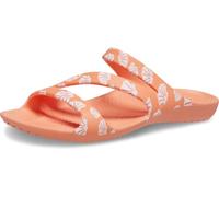 Crocs Women's Kadee Ii Graphic Sandal W Clog, Papaya Multi, 8 UK Men 9 UK Women