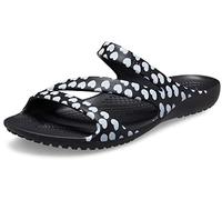 Kadee II Heart Print Sandal W Blk/WHI, 2 UK
