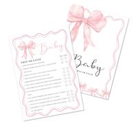 Kaderas Baby Shower Games True or False Game Cards for 25 Guests, for Gender Reveal Party
