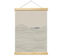 Kaderas Christian Jesus Wall Art for Living Room - Jesus and Peter Walk on Water Religious Wall Decor Poster, Serenity Prayer Wall Art for Bedroom, Prayer Room Baptism Gifts