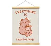 Kaderas Everything is Figureoutable Inspirational Wall Art Poster, Positive Affirmations Wall Decor, Motivational Wall Art for Home Office Classroom