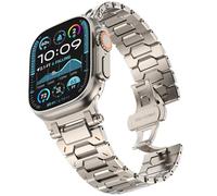 KADES Metal Straps for Apple Watch Ultra 4 49mm 46mm 45mm 44mm 42mm(S3) | Solid Stainless Steel Link Strap Replacement Band for iWatch Ultra 4 3 2 1, Series 12 11 10 9 8 7 6 5 4 3 2 1 SE for Man
