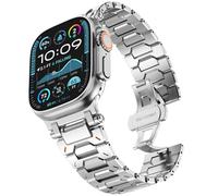 KADES Metal Straps for Apple Watch Ultra 4 49mm 46mm 45mm 44mm 42mm(S3) | Solid Stainless Steel Link Strap Replacement Band for iWatch Ultra 4 3 2 1, Series 12 11 10 9 8 7 6 5 4 3 2 1 SE for Man
