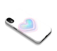 kadezia for iPhone XR Case Iridescent Heart Pattern 2 - Layer Hard Phone Case, Scratch - Resistant, Shockproof, Women Girls,Cute, Sweet Gift for Valentine's Day (GYFL019)