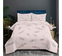KADFGUGA Summer Light Purple Watercolor Flowers Super King Size Duvet Set-3 Pieces, Soft and Comfortable, Machine Washable Duvet Coverless, with 2 Pillowcases
