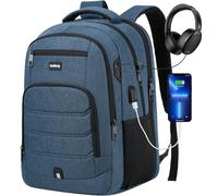 kadilong School Backpack Boys Teenager Backpack Laptop Men with 17.3 Inch Laptop Compartment and USB for Work School Business Travel