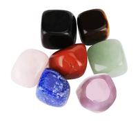 Kadimendium 7 Chakra Stones Set Natural Crystal Healing Kit for Yoga Meditation & Energy Balancing