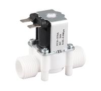 Kadimendium Compact G1/2 Plastic Solenoid Valve High Pressure Proof Long Service Life for Industrial Use (DC24V)