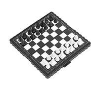 Kadimendium Compact Magnetic Chessboard Set with Strong Magnetic Force, Folding Chess Board Game for School, Lightweight Chess Set Easy to Carry White & Black