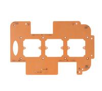 Kadimendium Corner Radius Template Set R20 R25 R30 with High Accuracy and Versatile Use for Woodworking Projects Made of Engineered Wood with 70x70mm Outlet Hole
