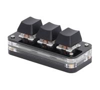 Kadimendium Customized 3 Key Mini Keypad with RGB Light for Gaming and Office Use ABS Material Plug and Play