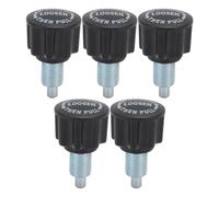 Kadimendium Fitness Pop Pull Pin Knob Wear Resistant 5PCS Pull Pin Spring Knob for Sunny, L Now, Snode, Exerpeutic, Iron, Plastic for Popular Fitness Equipment Brands